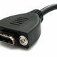 SYSTEM-S HDMI 1.4 Kabel 25 cm Typ A Stecker zu Stecker Adapter Schraube Winkel in Schwarz