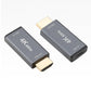 SYSTEM-S HDMI 1.4 4k HDTV adapter type A male to USB 3.1 type C female cable in black