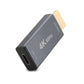 SYSTEM-S HDMI 1.4 4k HDTV adapter type A male to USB 3.1 type C female cable in black