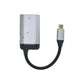 Adaptateur 3 en 1 prise HDMI 4k et 2x prise USB 3.1 Type C vers prise Type C en gris