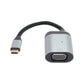 3-in-1 adapter VGA DB-15 female & 2x USB 3.1 Type C female to Type C male in gray