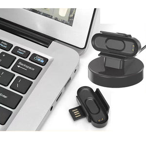 SYSTEM-S USB 2.0 Kabel 100cm Ladestation für Xiaomi Mi Smart Band 7 Smartwatch in Schwarz