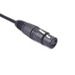 SYSTEM-S LAN Kabel 30 cm RJ45 Buchse zu XLR 3 Pin Buchse Schraube in Schwarz