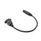 SYSTEM-S LAN Kabel 30 cm RJ45 Buchse zu XLR 3 Pin Buchse Schraube in Schwarz