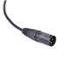 SYSTEM-S LAN Kabel 30 cm RJ45 Buchse zu XLR 3 Pin Stecker Schraube in Schwarz