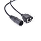 SYSTEM-S LAN Kabel 30 cm RJ45 Buchse zu XLR 3 Pin Stecker Schraube in Schwarz