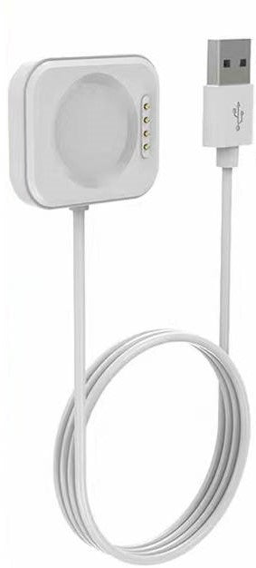 SYSTEM-S USB 2.0 Kabel 100 cm Ladekabel für Oppo Band 3 Pro 3 2 Smartwatch in Weiß