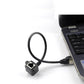 SYSTEM-S LAN Kabel 60 cm 8P8C Buchse zu RJ45 Stecker Winkel Schraube in Schwarz