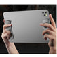 SYSTEM-S Anti Rutsch Silikon Griff Handauflage ergonomisch für Tablet Gaming in Grau