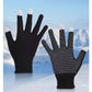 Guantes de tela antideslizantes SYSTEM-S para pantallas táctiles de smartphones en color negro