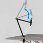 SYSTEM-S Tischhalterung 360° Schwanenhals Ständer für Tablets Smartphones in Schwarz