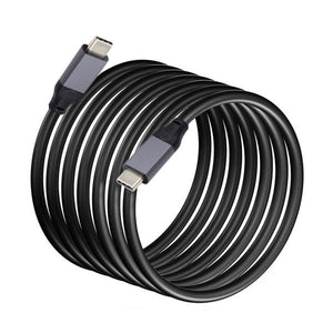 Câble USB 3.1 Gen 2 500 cm Adaptateur Type C Mâle vers Mâle en Noir