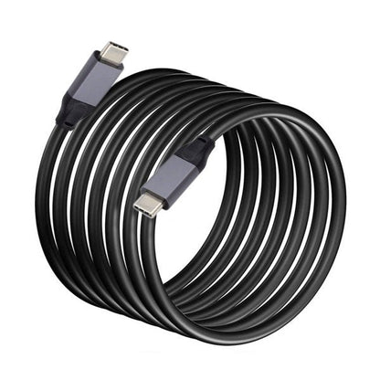 SYSTEM-S USB 3.1 Gen 2 Kabel 500 cm Typ C Stecker zu Stecker Adapter in Schwarz