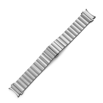 SYSTEM-S 20 mm metal bracelet for Samsung Galaxy Watch 4 Smartwatch in grey