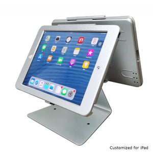 SYSTEM-S table stand dual 360° holder lockable for iPad Mini 6 (2021) in grey