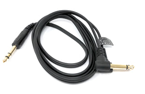 Audio Y Cable 150cm 6.35mm Stereo AUX Jack Plug & Plug to Plug Angle