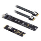 SYSTEM-S SFF-8654 NGFF M-key 40 cm NVME cable male to female for mainboard SSD