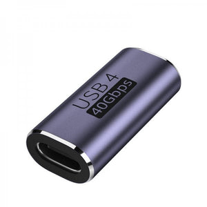 Adattatore USB4 tipo C femmina a femmina cavo USB 4.0 da 40 Gbit/s in grigio