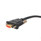 Cable SYSTEM-S HDMI 2.0 de 50 cm tipo A adaptador macho a macho de rosca en negro