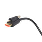 Cable SYSTEM-S HDMI 2.0 de 50 cm tipo A adaptador macho a macho de rosca en negro
