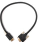 Cable SYSTEM-S HDMI 2.0 de 50 cm tipo A adaptador macho a macho de rosca en negro