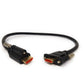 Cable SYSTEM-S HDMI 2.0 de 50 cm tipo A adaptador macho a macho de rosca en negro