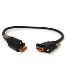 Cavo HDMI 2.0 da 50 cm tipo A adattatore maschio-maschio avvitabile in nero