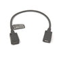 Câble SYSTEM-S USB 2.0 15 cm Adaptateur Micro B femelle vers femelle noir