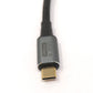 Cable SYSTEM-S USB4 80 cm Tipo C macho a macho 40 Gbit/s USB 4.0 trenzado ángulo
