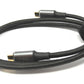 Cable SYSTEM-S USB4 200 cm Tipo C macho a macho 20 Gbit/s USB 4.0 trenzado negro