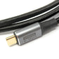 Cable SYSTEM-S USB4 200 cm Tipo C macho a macho 20 Gbit/s USB 4.0 trenzado negro