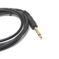 Cable de audio SYSTEM-S 150 cm estéreo AUX jack 6,35 mm macho a macho ángulo negro