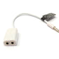 SYSTEM-S Câble répartiteur audio en Y 15 cm Jack AUX stéréo 3,5 mm mâle vers 3 broches femelle Audio et microphone