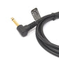 Cable de audio SYSTEM-S 150 cm estéreo AUX jack 6,35 mm macho a macho ángulo negro