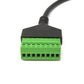 Câble LAN SYSTEM-S Prise RJ45 30 cm vers adaptateur à vis bornier 8 broches