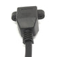 Cavo LAN 30 cm 8P8C adattatore a vite angolare maschio-femmina in nero