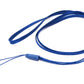 SYSTEM-S neck strap carrying strap with loop in blue for smartphone MP3 player