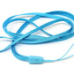 SYSTEM-S neck strap carrying strap with loop in blue for smartphone MP3 player