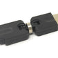 Adaptateur SYSTEM-S USB 2.0 Micro B mâle vers Type A femelle câble angle 360° en noir