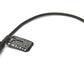 Cable de audio SYSTEM-S de 20 cm estéreo con conector AUX de 3,5 mm de conector hembra a conector hembra en color negro