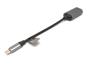 SYSTEM-S LAN Kabel 19 cm RJ45 Buchse zu USB 3.1 Typ C Stecker Adapter in Grau