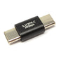 Câble adaptateur SYSTEM-S USB 3.1 Gen 2 type C mâle vers mâle en noir