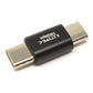 Câble adaptateur SYSTEM-S USB 3.1 Gen 2 type C mâle vers mâle en noir