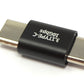 Câble adaptateur SYSTEM-S USB 3.1 Gen 2 type C mâle vers mâle en noir