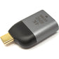Adattatore HDMI 4K standard femmina a cavo USB 3.1 tipo C maschio in grigio