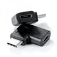 Adattatore USB 3.1 Tipo C maschio a 2.0 Micro B femmina cavo angolare in nero