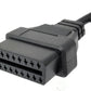 SYSTEM-S OBD cable 30 cm OBD 2 socket for Honda 3pin in black for car diagnostics