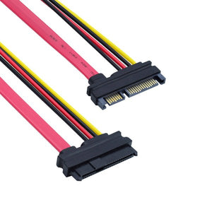 SATA cable 10 cm 22 pin male to SAS 29 pin female adapter for hard drive