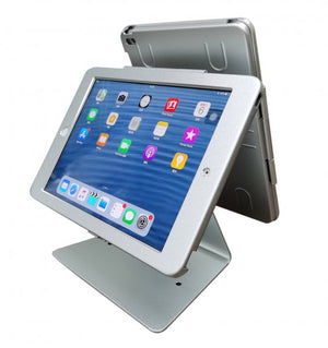 SYSTEM-S table stand dual 360° holder lockable for iPad Mini 6 (2021) in grey