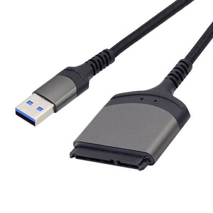 SYSTEM-S SATA Kabel 15 cm 22Pin Buchse zu USB 3.0 Typ A Stecker Adapter für Festplatte